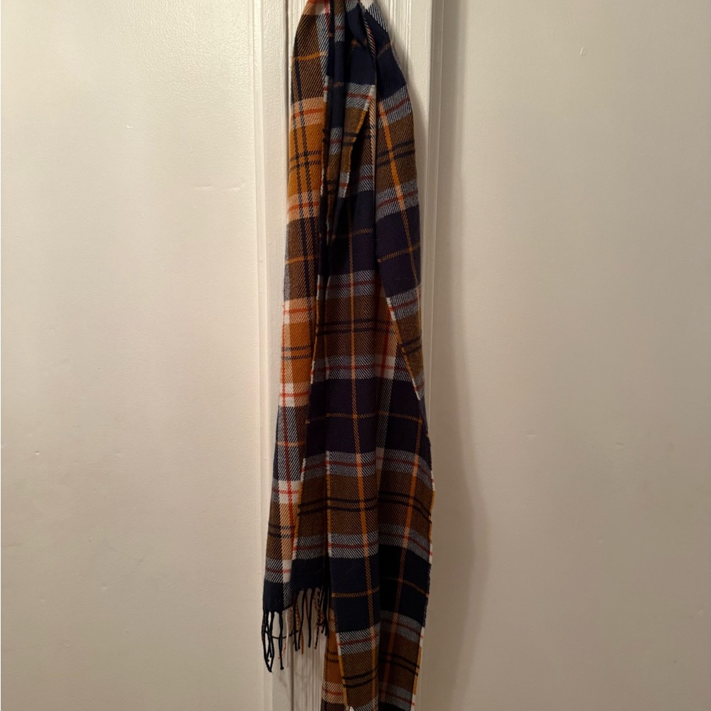 Old Navy Checkered Scarf in Blue and Brown